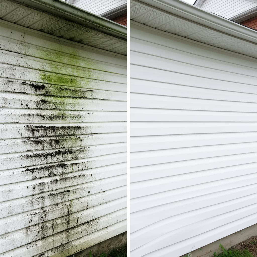 Clean siding result